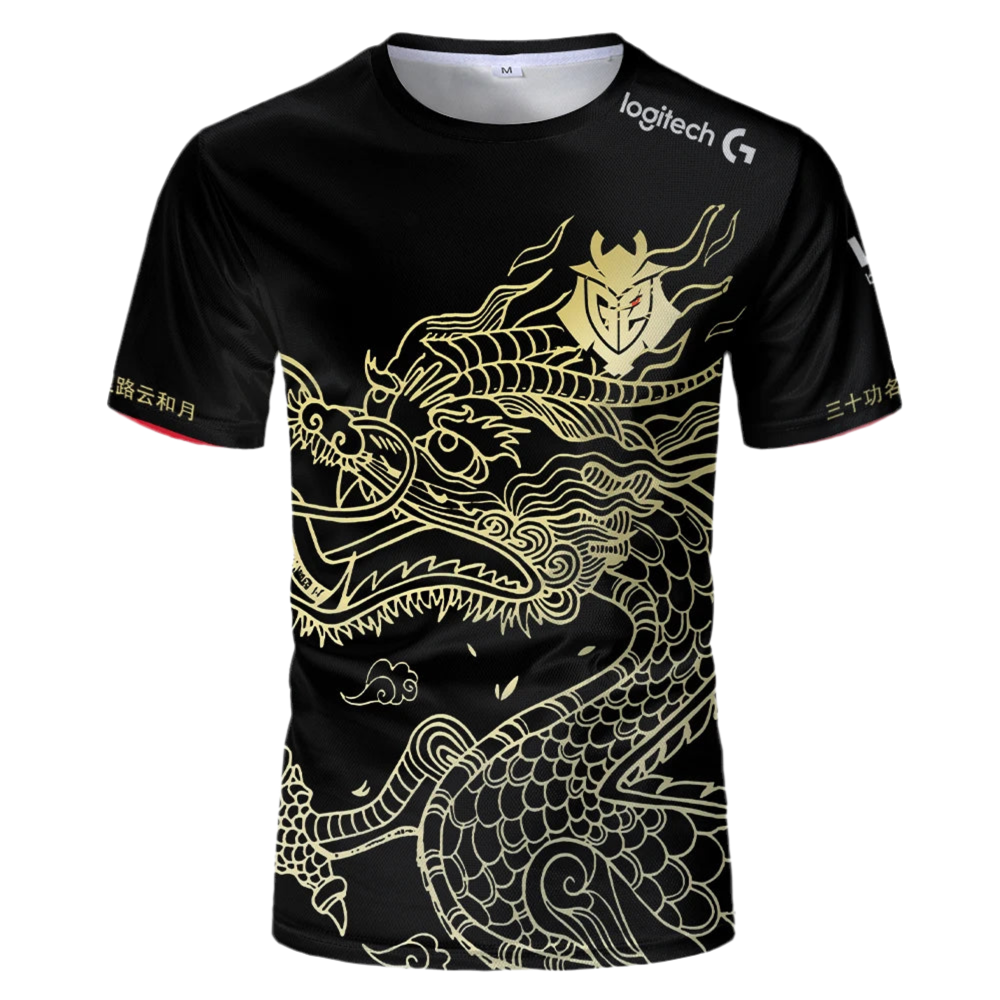 Maillot G2 Esports 2024 - Édition Dragon Noir & Or