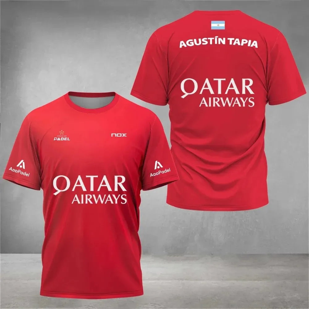 Maillot de Padel Pro - Édition Agustín Tapia x Qatar Airways