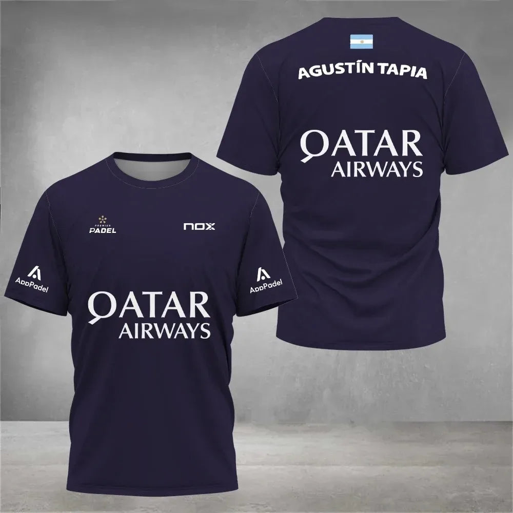 Maillot de Padel Pro - Édition Agustín Tapia x Qatar Airways