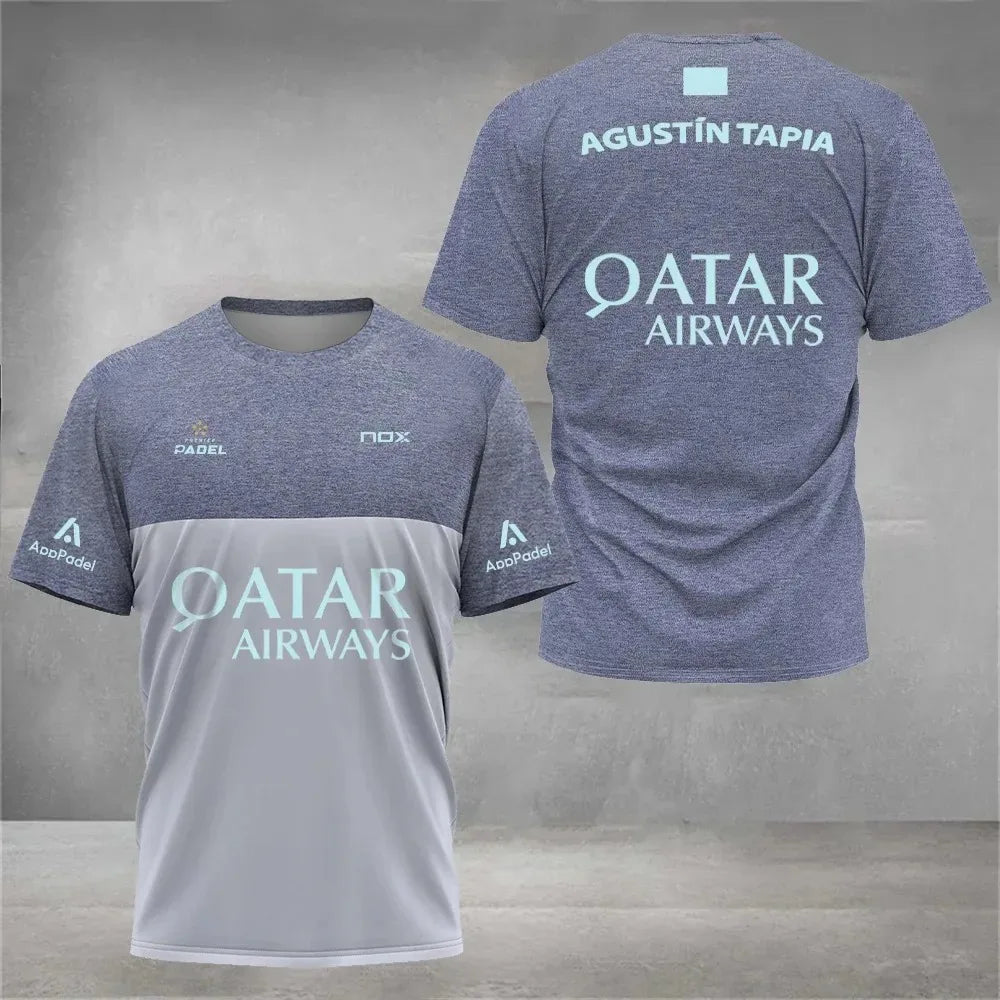 Maillot de Padel Pro - Édition Agustín Tapia x Qatar Airways