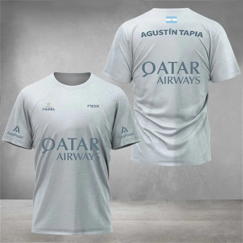 Maillot de Padel Pro - Édition Agustín Tapia x Qatar Airways