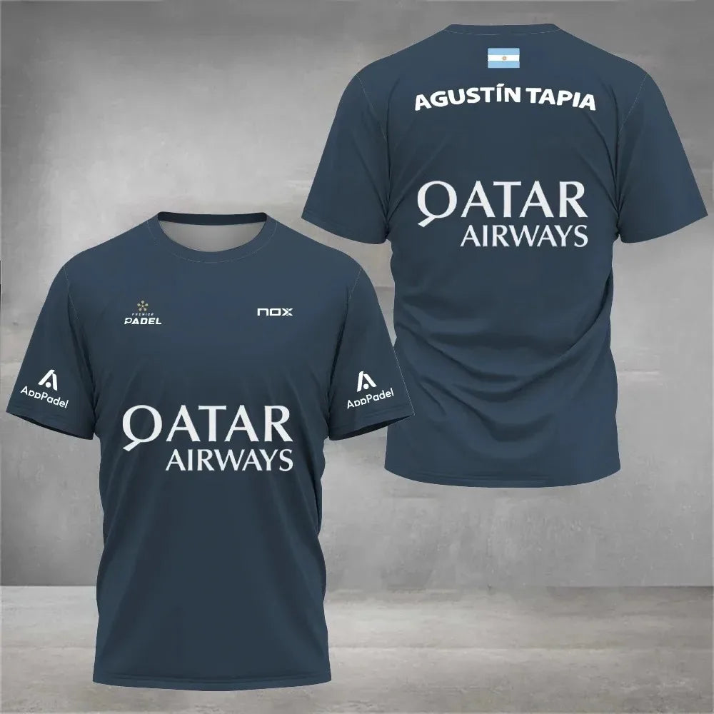 Maillot de Padel Pro - Édition Agustín Tapia x Qatar Airways