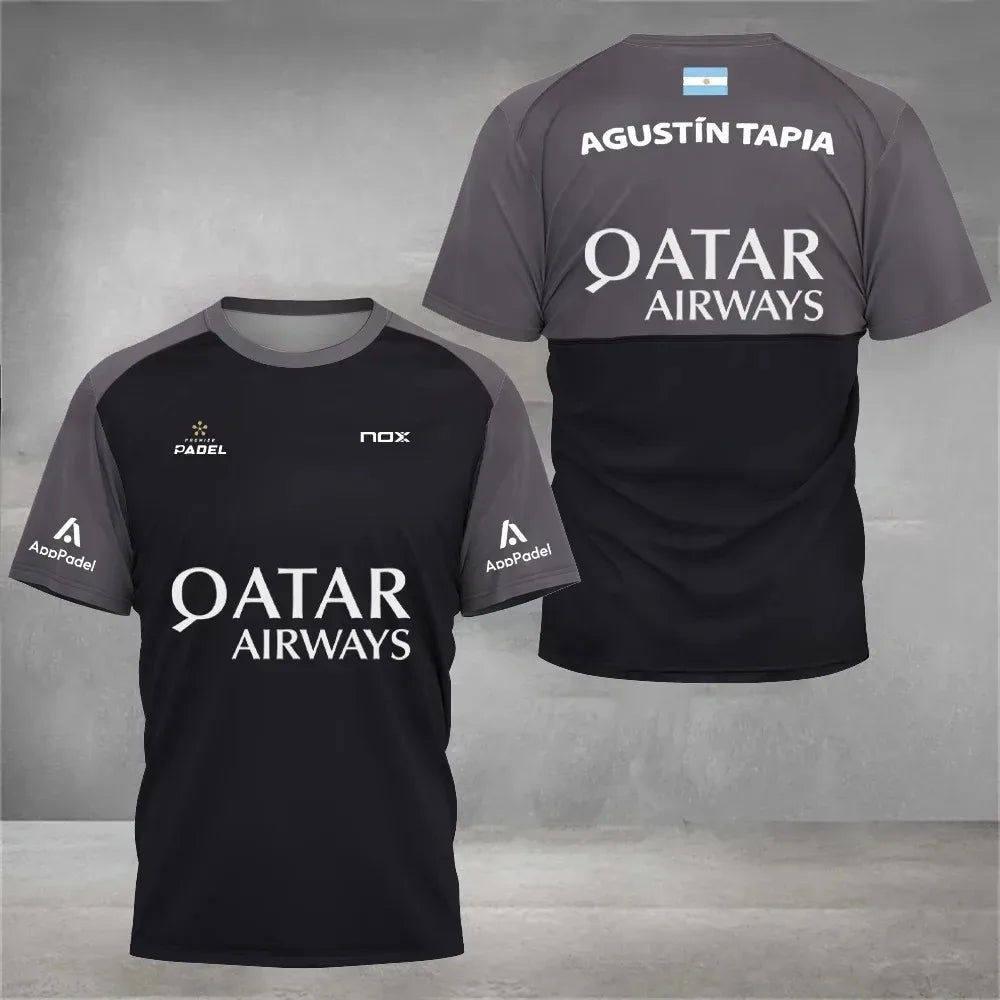 Maillot de Padel Pro - Édition Agustín Tapia x Qatar Airways