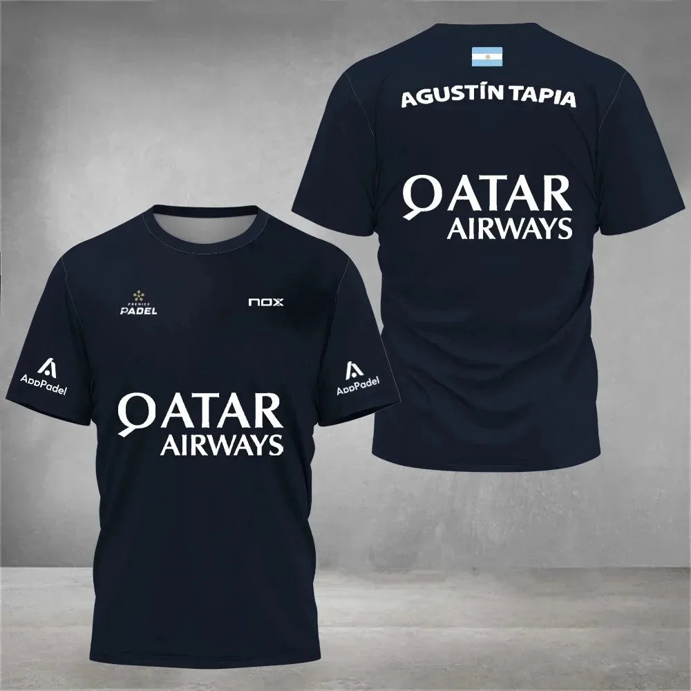 Maillot de Padel Pro - Édition Agustín Tapia x Qatar Airways