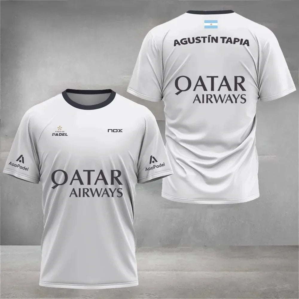 Maillot de Padel Pro - Édition Agustín Tapia x Qatar Airways