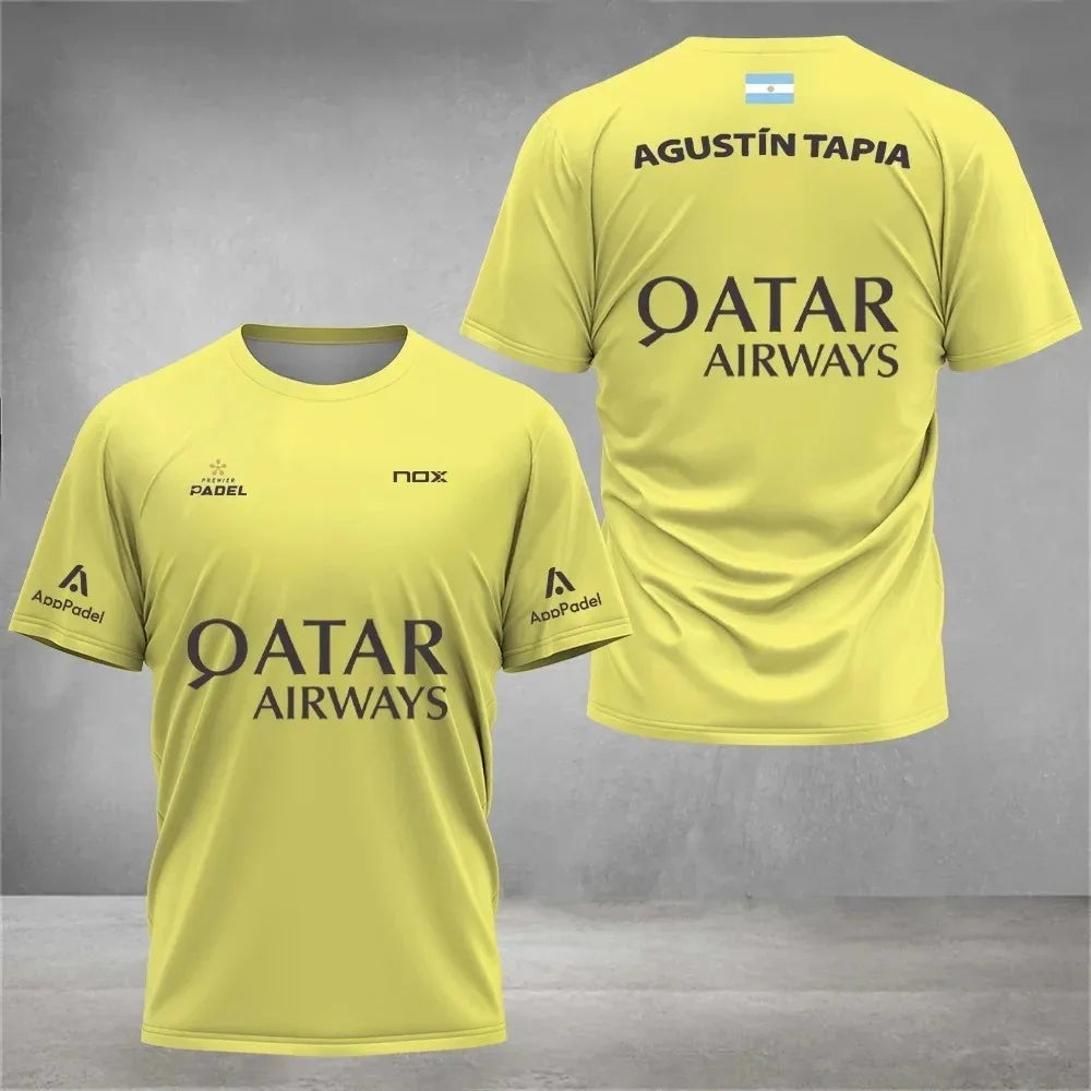 Maillot de Padel Pro - Édition Agustín Tapia x Qatar Airways