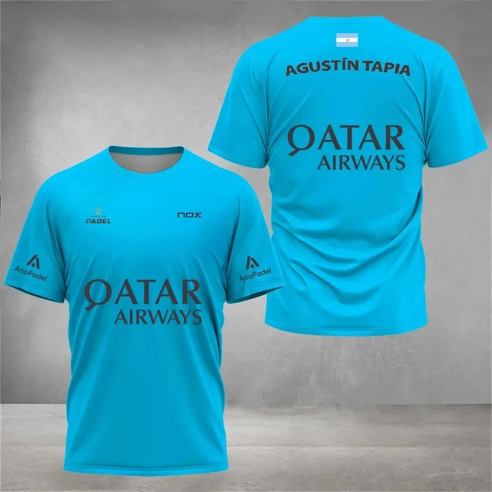 Maillot de Padel Pro - Édition Agustín Tapia x Qatar Airways